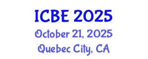 International Conference on Biomaterials Engineering (ICBE) October 21, 2025 - Quebec City, Canada