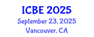 International Conference on Biomaterials Engineering (ICBE) September 23, 2025 - Vancouver, Canada