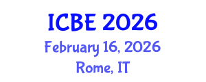 International Conference on Biomaterials Engineering (ICBE) February 16, 2026 - Rome, Italy International Conference on Biomaterials Engineering (ICBE) February 16, 2026 - Rome, Italy