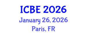 International Conference on Biomaterials Engineering (ICBE) January 26, 2026 - Paris, France International Conference on Biomaterials Engineering (ICBE) January 26, 2026 - Paris, France