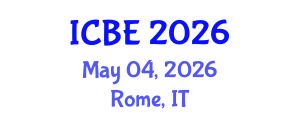 International Conference on Biomaterials Engineering (ICBE) May 04, 2026 - Rome, Italy International Conference on Biomaterials Engineering (ICBE) May 04, 2026 - Rome, Italy