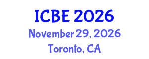 International Conference on Biomaterials Engineering (ICBE) November 29, 2026 - Toronto, Canada International Conference on Biomaterials Engineering (ICBE) November 29, 2026 - Toronto, Canada