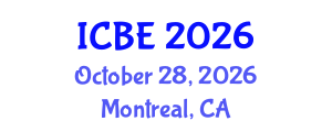 International Conference on Biomaterials Engineering (ICBE) October 28, 2026 - Montreal, Canada International Conference on Biomaterials Engineering (ICBE) October 28, 2026 - Montreal, Canada