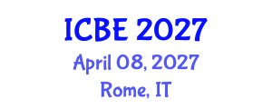 International Conference on Biomaterials Engineering (ICBE) April 08, 2027 - Rome, Italy International Conference on Biomaterials Engineering (ICBE) April 08, 2027 - Rome, Italy