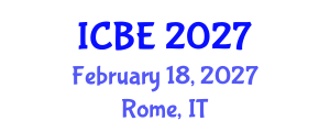 International Conference on Biomaterials Engineering (ICBE) February 18, 2027 - Rome, Italy International Conference on Biomaterials Engineering (ICBE) February 18, 2027 - Rome, Italy