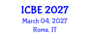 International Conference on Biomaterials Engineering (ICBE) March 04, 2027 - Rome, Italy International Conference on Biomaterials Engineering (ICBE) March 04, 2027 - Rome, Italy