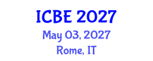 International Conference on Biomaterials Engineering (ICBE) May 03, 2027 - Rome, Italy International Conference on Biomaterials Engineering (ICBE) May 03, 2027 - Rome, Italy