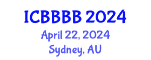 International Conference on Biomathematics, Biostatistics, Bioinformatics and Bioengineering (ICBBBB) April 22, 2024 - Sydney, Australia