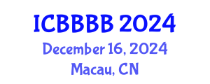 International Conference on Biomathematics, Biostatistics, Bioinformatics and Bioengineering (ICBBBB) December 16, 2024 - Macau, China