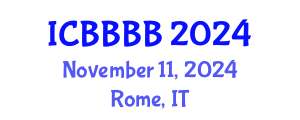 International Conference on Biomathematics, Biostatistics, Bioinformatics and Bioengineering (ICBBBB) November 11, 2024 - Rome, Italy