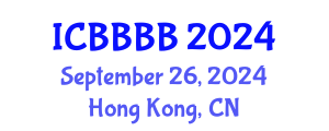 International Conference on Biomathematics, Biostatistics, Bioinformatics and Bioengineering (ICBBBB) September 26, 2024 - Hong Kong, China
