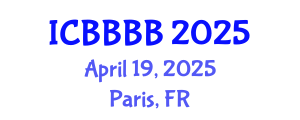 International Conference on Biomathematics, Biostatistics, Bioinformatics and Bioengineering (ICBBBB) April 19, 2025 - Paris, France