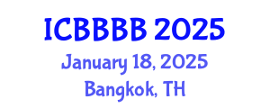 International Conference on Biomathematics, Biostatistics, Bioinformatics and Bioengineering (ICBBBB) January 18, 2025 - Bangkok, Thailand