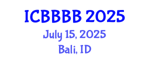 International Conference on Biomathematics, Biostatistics, Bioinformatics and Bioengineering (ICBBBB) July 15, 2025 - Bali, Indonesia