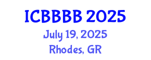 International Conference on Biomathematics, Biostatistics, Bioinformatics and Bioengineering (ICBBBB) July 19, 2025 - Rhodes, Greece