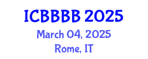 International Conference on Biomathematics, Biostatistics, Bioinformatics and Bioengineering (ICBBBB) March 04, 2025 - Rome, Italy
