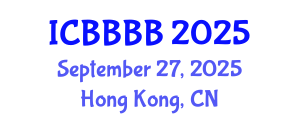International Conference on Biomathematics, Biostatistics, Bioinformatics and Bioengineering (ICBBBB) September 27, 2025 - Hong Kong, China