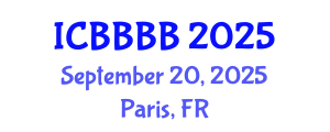 International Conference on Biomathematics, Biostatistics, Bioinformatics and Bioengineering (ICBBBB) September 20, 2025 - Paris, France