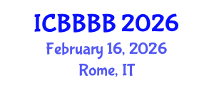 International Conference on Biomathematics, Biostatistics, Bioinformatics and Bioengineering (ICBBBB) February 16, 2026 - Rome, Italy International Conference on Biomathematics, Biostatistics, Bioinformatics and Bioengineering (ICBBBB) February 16, 2026 - Rome, Italy
