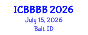International Conference on Biomathematics, Biostatistics, Bioinformatics and Bioengineering (ICBBBB) July 15, 2026 - Bali, Indonesia International Conference on Biomathematics, Biostatistics, Bioinformatics and Bioengineering (ICBBBB) July 15, 2026 - Bali, Indonesia