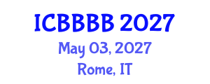 International Conference on Biomathematics, Biostatistics, Bioinformatics and Bioengineering (ICBBBB) May 03, 2027 - Rome, Italy International Conference on Biomathematics, Biostatistics, Bioinformatics and Bioengineering (ICBBBB) May 03, 2027 - Rome, Italy