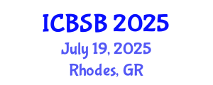 International Conference on Biomechanics and Sports Biomechanics (ICBSB) July 19, 2025 - Rhodes, Greece