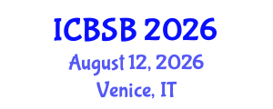 International Conference on Biomechanics and Sports Biomechanics (ICBSB) August 12, 2026 - Venice, Italy