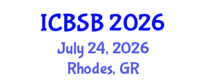 International Conference on Biomechanics and Sports Biomechanics (ICBSB) July 24, 2026 - Rhodes, Greece International Conference on Biomechanics and Sports Biomechanics (ICBSB) July 24, 2026 - Rhodes, Greece