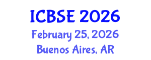 International Conference on Biomechanics and Sports Engineering (ICBSE) February 25, 2026 - Buenos Aires, Argentina