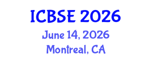 International Conference on Biomechanics and Sports Engineering (ICBSE) June 14, 2026 - Montreal, Canada