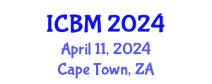 International Conference on Biomechanics (ICBM) April 11, 2024 - Cape Town, South Africa