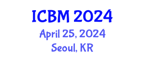 International Conference on Biomechanics (ICBM) April 25, 2024 - Seoul, Republic of Korea