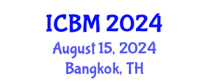 International Conference on Biomechanics (ICBM) August 15, 2024 - Bangkok, Thailand