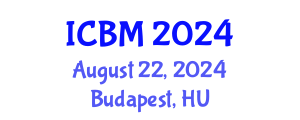 International Conference on Biomechanics (ICBM) August 22, 2024 - Budapest, Hungary