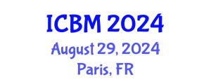 International Conference on Biomechanics (ICBM) August 29, 2024 - Paris, France