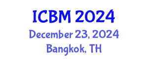 International Conference on Biomechanics (ICBM) December 23, 2024 - Bangkok, Thailand