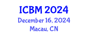 International Conference on Biomechanics (ICBM) December 16, 2024 - Macau, China