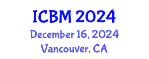 International Conference on Biomechanics (ICBM) December 16, 2024 - Vancouver, Canada