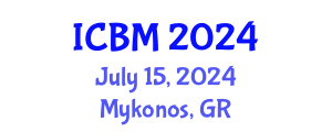 International Conference on Biomechanics (ICBM) July 15, 2024 - Mykonos, Greece