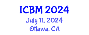 International Conference on Biomechanics (ICBM) July 11, 2024 - Ottawa, Canada