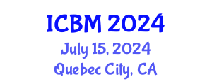International Conference on Biomechanics (ICBM) July 15, 2024 - Quebec City, Canada
