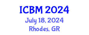 International Conference on Biomechanics (ICBM) July 18, 2024 - Rhodes, Greece
