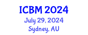 International Conference on Biomechanics (ICBM) July 29, 2024 - Sydney, Australia
