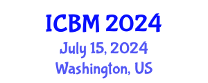 International Conference on Biomechanics (ICBM) July 15, 2024 - Washington, United States