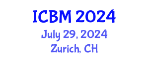 International Conference on Biomechanics (ICBM) July 29, 2024 - Zurich, Switzerland