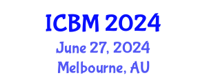 International Conference on Biomechanics (ICBM) June 27, 2024 - Melbourne, Australia