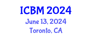International Conference on Biomechanics (ICBM) June 13, 2024 - Toronto, Canada