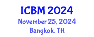 International Conference on Biomechanics (ICBM) November 25, 2024 - Bangkok, Thailand