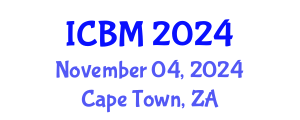 International Conference on Biomechanics (ICBM) November 04, 2024 - Cape Town, South Africa