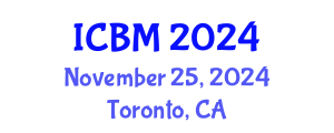 International Conference on Biomechanics (ICBM) November 25, 2024 - Toronto, Canada